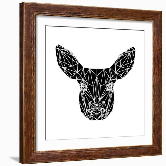 Black Baby Deer-Lisa Kroll-Framed Art Print