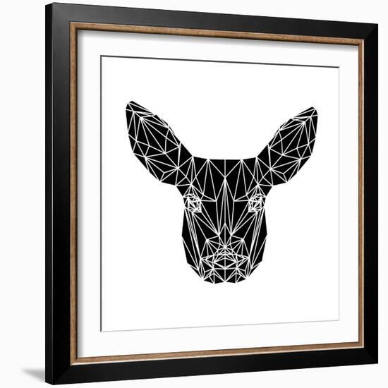 Black Baby Deer-Lisa Kroll-Framed Art Print