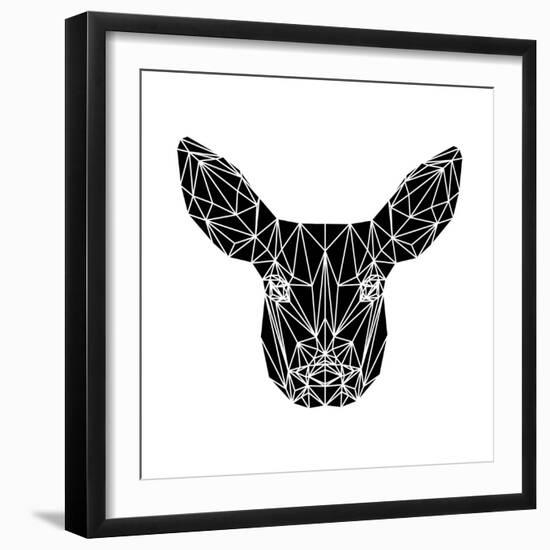 Black Baby Deer-Lisa Kroll-Framed Art Print