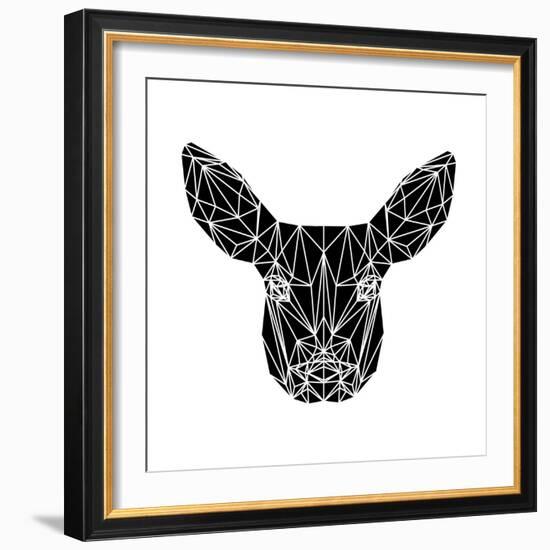 Black Baby Deer-Lisa Kroll-Framed Art Print