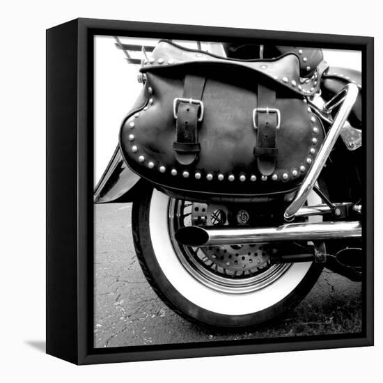 Black Bag and White Wall-Matt McCarthy-Framed Stretched Canvas