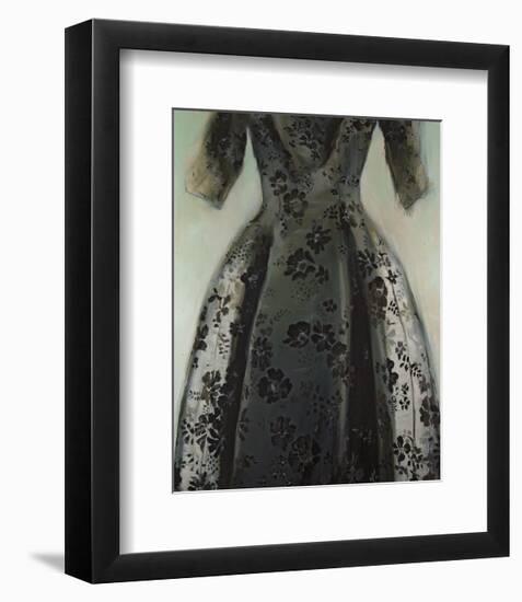 Black Balenciaga Dress-Richard Nott-Framed Art Print