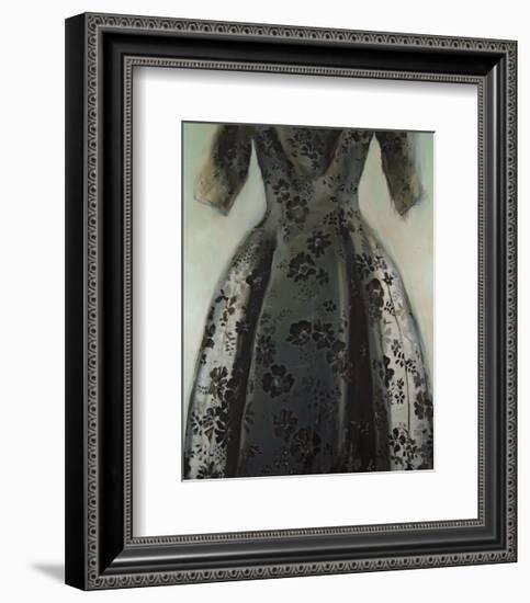 Black Balenciaga Dress-Richard Nott-Framed Art Print