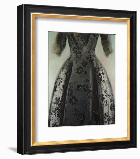 Black Balenciaga Dress-Richard Nott-Framed Art Print