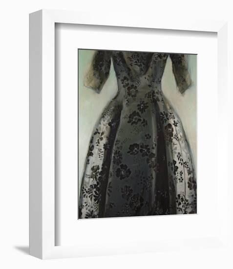 Black Balenciaga Dress-Richard Nott-Framed Art Print