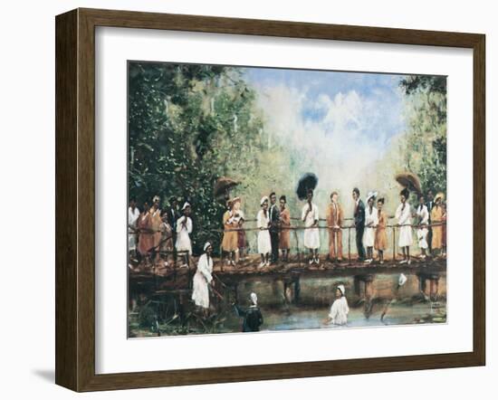 Black Baptism-unknown unknown-Framed Art Print