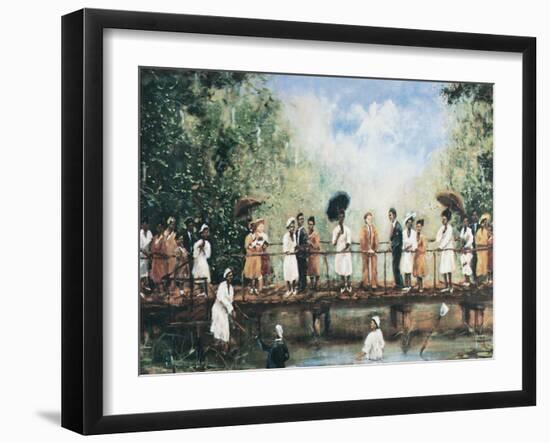 Black Baptism-unknown unknown-Framed Art Print