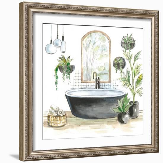 Black Bathtub II-Silvia Vassileva-Framed Art Print