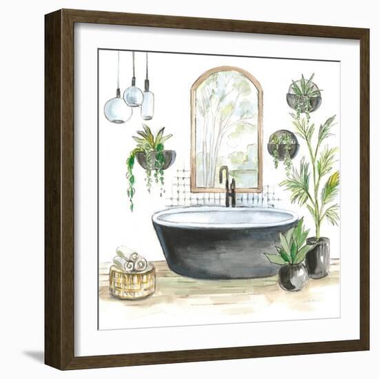 Black Bathtub II-Silvia Vassileva-Framed Art Print