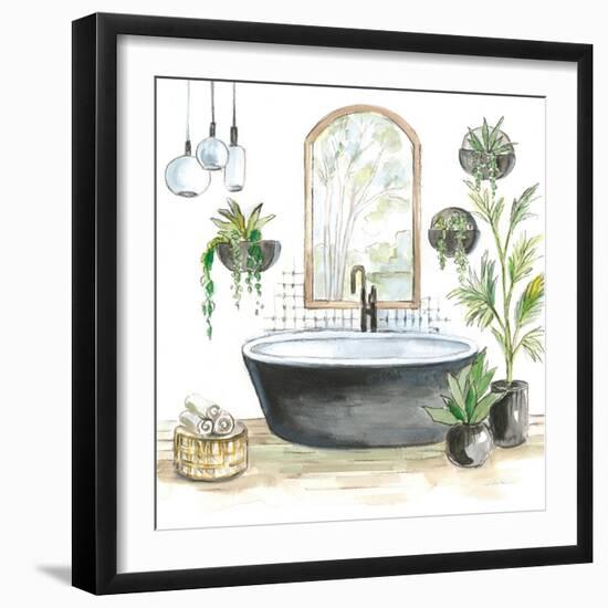 Black Bathtub II-Silvia Vassileva-Framed Art Print