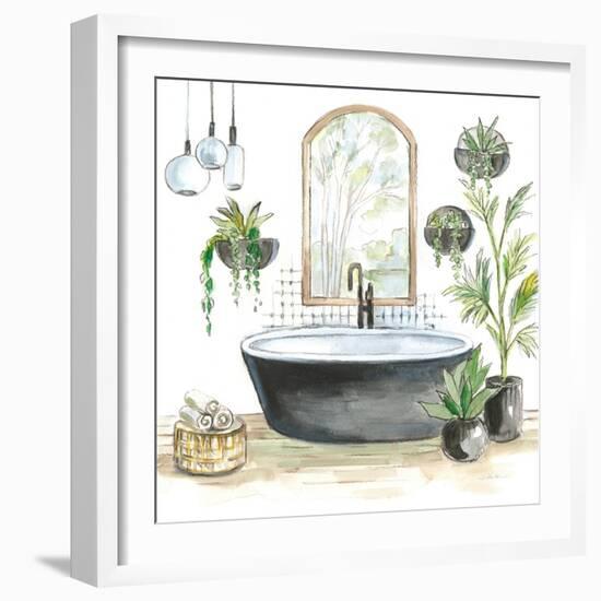 Black Bathtub II-Silvia Vassileva-Framed Art Print