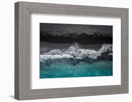 black beach-Marcus Hennen-Framed Photographic Print