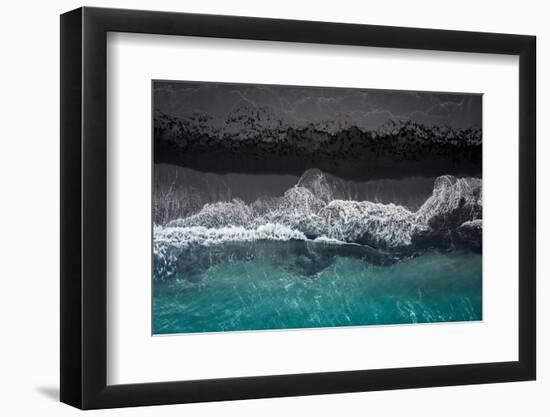 black beach-Marcus Hennen-Framed Photographic Print