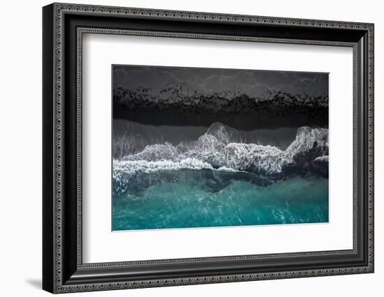 black beach-Marcus Hennen-Framed Photographic Print