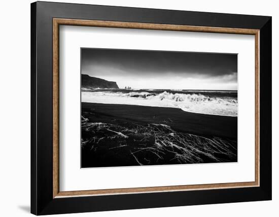 Black Beach-Philippe Sainte-Laudy-Framed Photographic Print