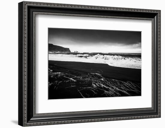 Black Beach-Philippe Sainte-Laudy-Framed Photographic Print