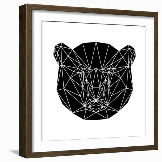 Black Bear Polygon-Lisa Kroll-Framed Art Print