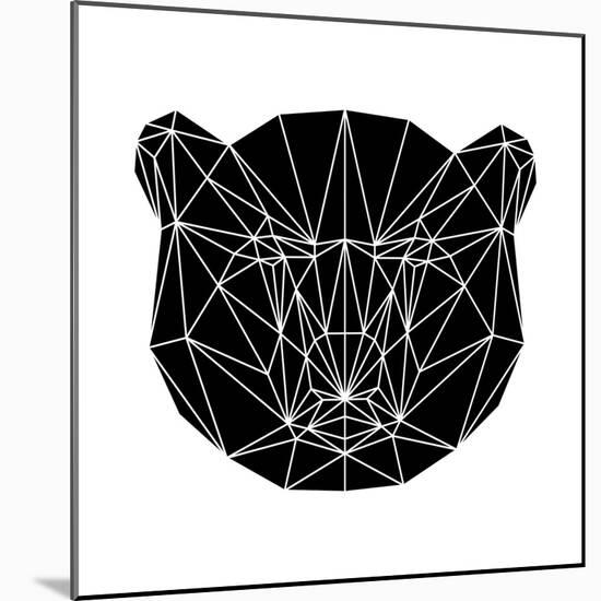 Black Bear Polygon-Lisa Kroll-Mounted Art Print