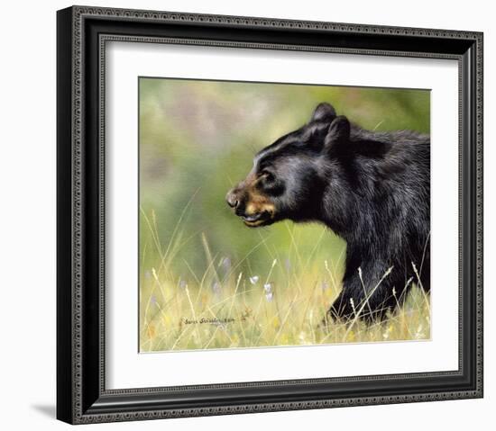 Black Bear Walking-Sarah Stribbling-Framed Giclee Print