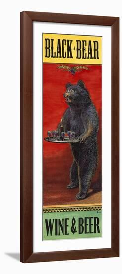 Black Bear Wine and Beer-Penny Wagner-Framed Giclee Print