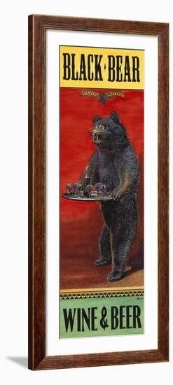 Black Bear Wine and Beer-Penny Wagner-Framed Giclee Print