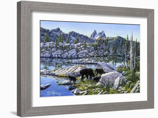 Black Bear-Jeff Tift-Framed Giclee Print