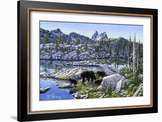 Black Bear-Jeff Tift-Framed Giclee Print