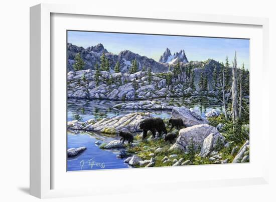 Black Bear-Jeff Tift-Framed Giclee Print