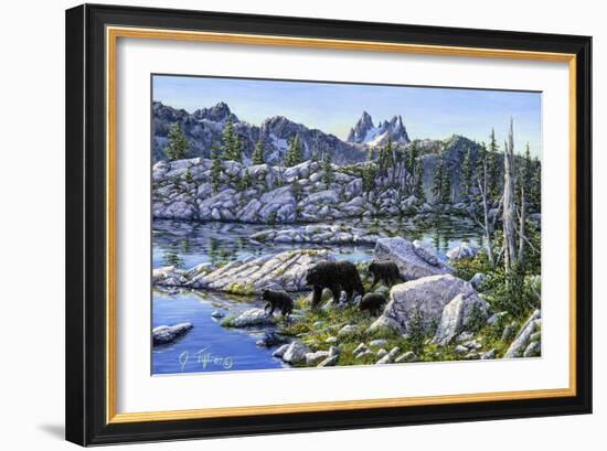 Black Bear-Jeff Tift-Framed Giclee Print