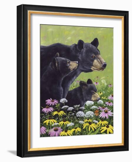 Black Bears-Fred Szatkowski-Framed Art Print