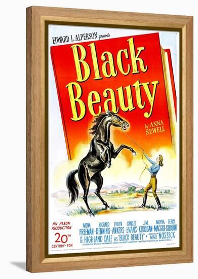 Black Beauty, Mona Freeman, 1946-null-Framed Stretched Canvas