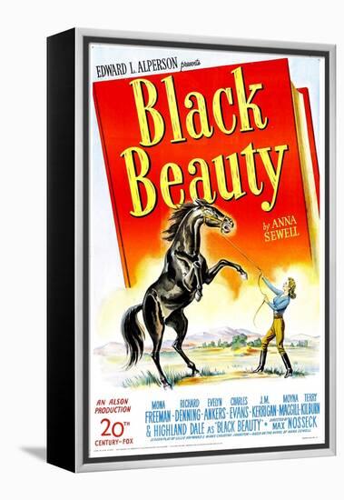 Black Beauty, Mona Freeman, 1946-null-Framed Stretched Canvas