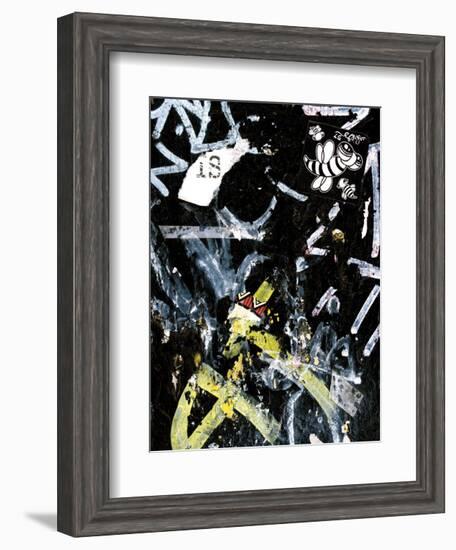 Black Bee Tag-Jenny Kraft-Framed Art Print