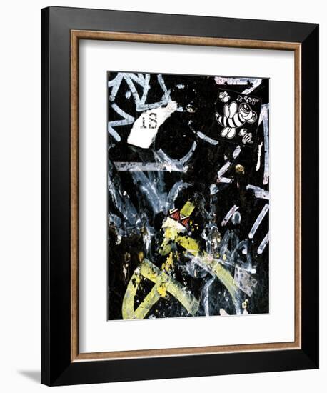 Black Bee Tag-Jenny Kraft-Framed Art Print