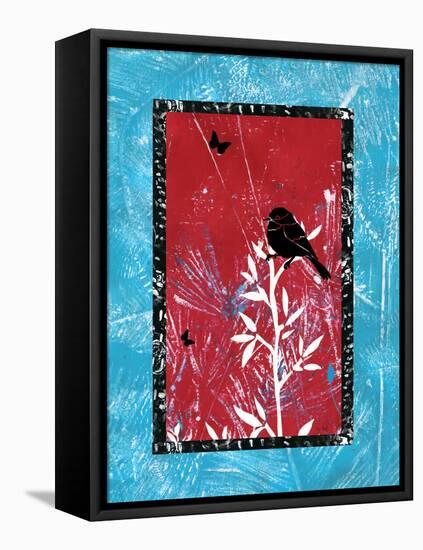 Black Bird Song-Bee Sturgis-Framed Stretched Canvas