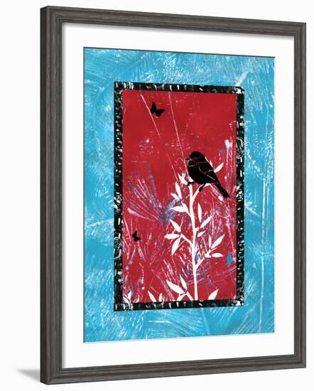 Black Bird Song-Bee Sturgis-Framed Art Print