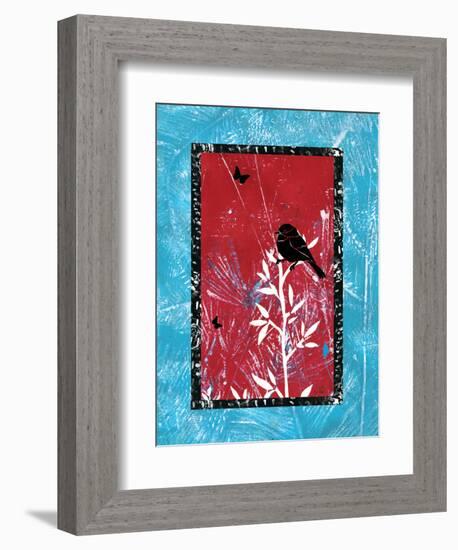 Black Bird Song-Bee Sturgis-Framed Art Print