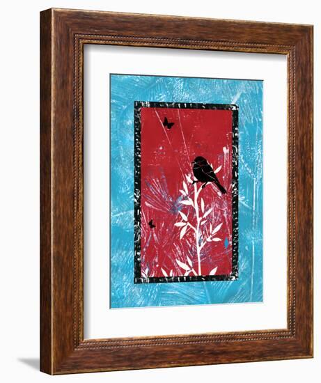 Black Bird Song-Bee Sturgis-Framed Art Print