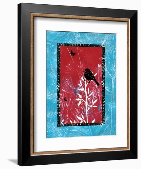 Black Bird Song-Bee Sturgis-Framed Art Print