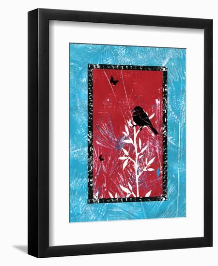 Black Bird Song-Bee Sturgis-Framed Art Print