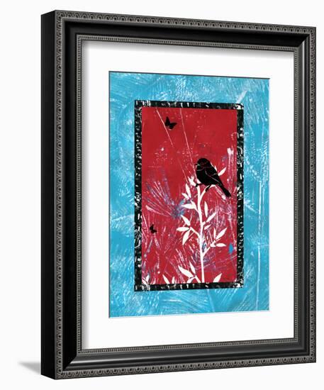 Black Bird Song-Bee Sturgis-Framed Art Print