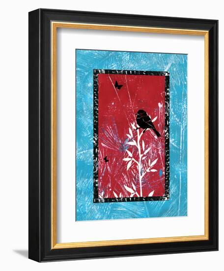 Black Bird Song-Bee Sturgis-Framed Art Print