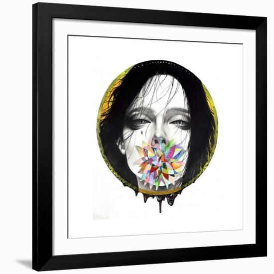 Black Blossom-Minjae-Framed Giclee Print