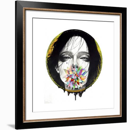 Black Blossom-Minjae-Framed Giclee Print