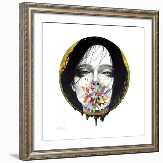 Black Blossom-Minjae-Framed Giclee Print