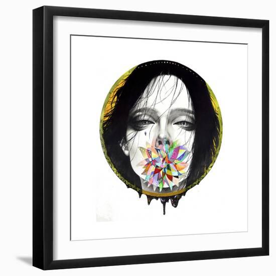 Black Blossom-Minjae-Framed Giclee Print