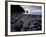 Black Boulder Rocks in Talisker Bay, Isle of Skye, Inner Hebrides, Scotland, United Kingdom, Europe-Patrick Dieudonne-Framed Photographic Print