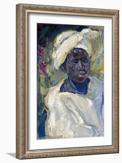 Black Boy Mursi, 1914-Max Slevogt-Framed Giclee Print