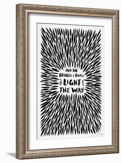 Black Bridges Burn Burst-Cat Coquillette-Framed Art Print