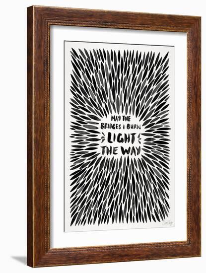 Black Bridges Burn Burst-Cat Coquillette-Framed Art Print